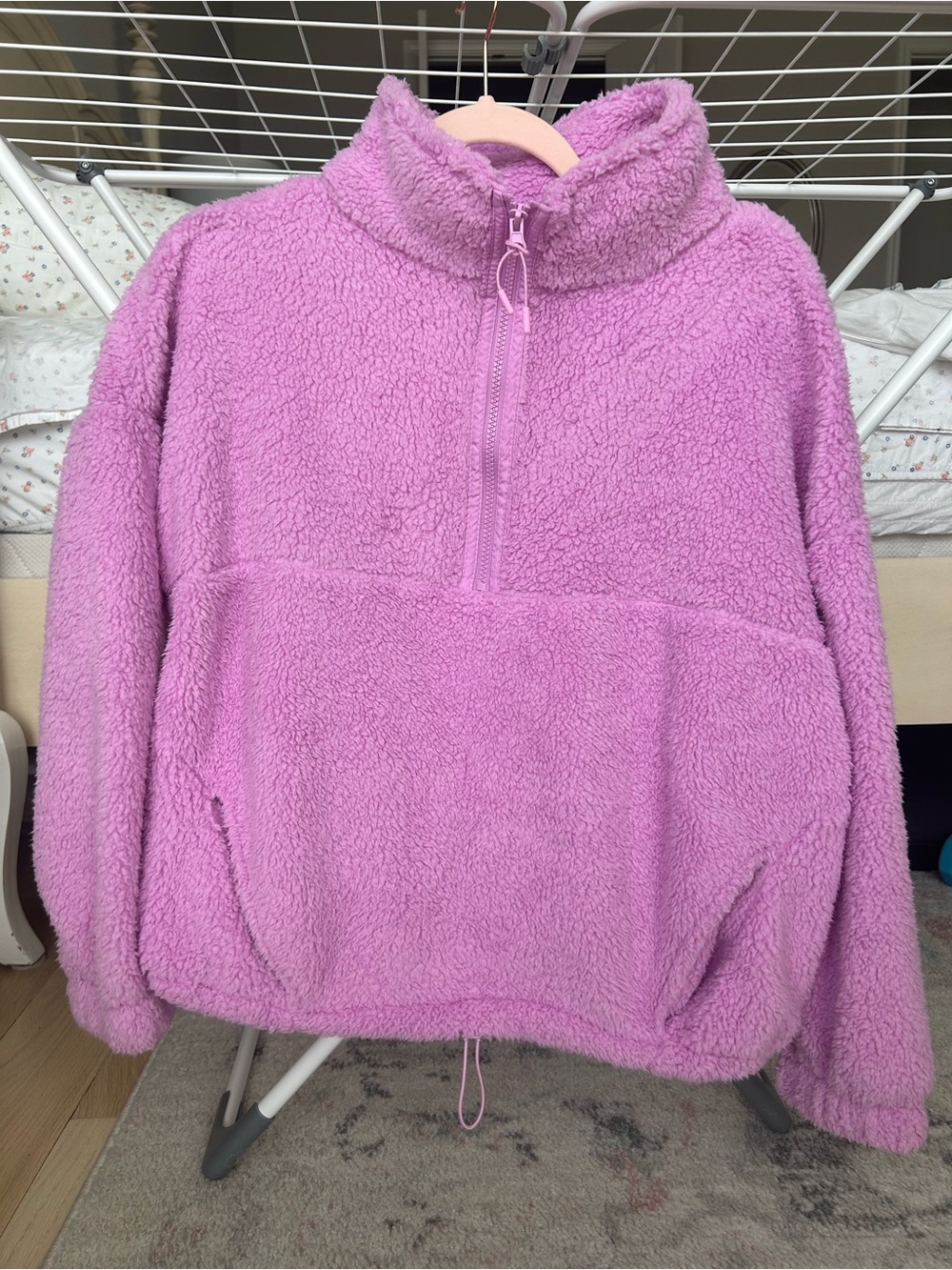 No Boundaries Lavender Fleece Half-Zip Pullover
